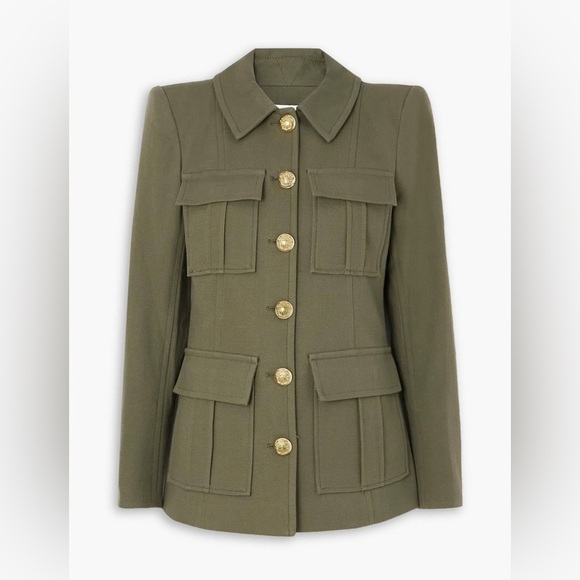 Veronica Beard Womens Lambery Dickey Jacket Blazer Size 0 Olive Green - Picture 1 of 7